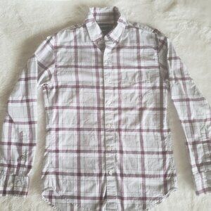 Bonobos Stretch Shirt Mens Small Long Sleeve Button-Down Slim Fit Plaid